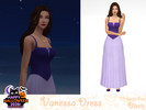 Sims 4 — Vanessa Dress - Simblreen 2026 Gift by Dissia — Long dress on straps with corset inspired by popular mermaid