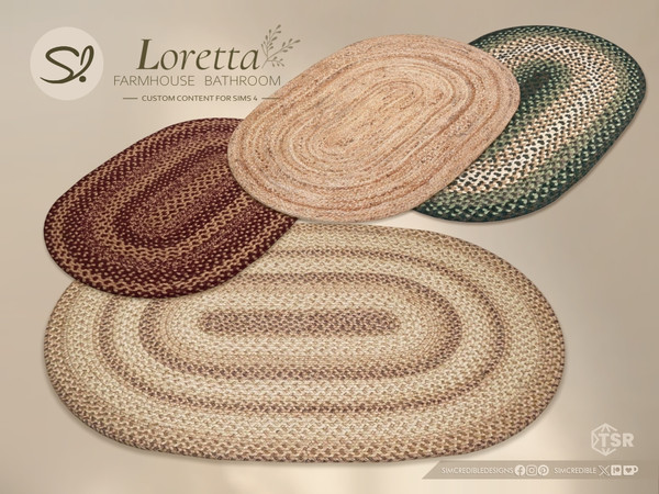 Sims 4 — Loretta Rug by SIMcredible! — Bringing to your Sims this time the Loretta Beauty Room, a charming farmhouse