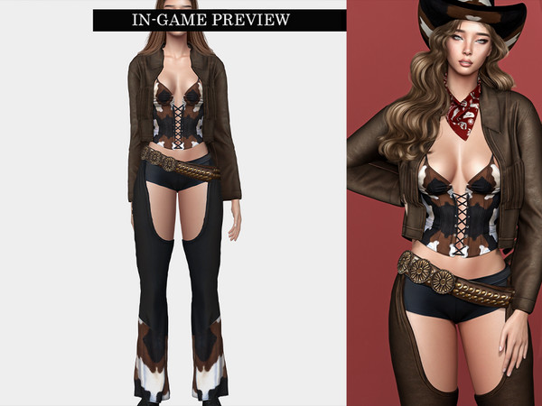 Sims 4 — Desert Rose -TOP by Mydarling20 — Outfit Information Age Groups: Teens, Young Adults, Adults, Elders