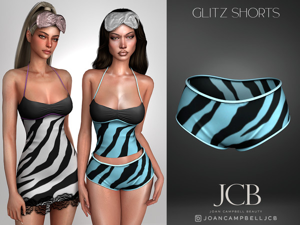 Sims 4 — GLITZ SHORTS by Joan_Campbell_Beauty_ — INCLUDES: