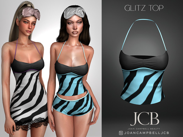 Sims 4 — GLITZ TOP by Joan_Campbell_Beauty_ — INCLUDES: