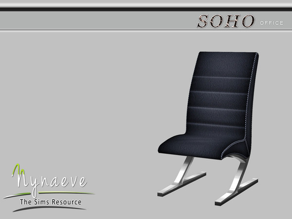 Sims 4 — Soho Guest Chair by NynaeveDesign — Soho Office - Guest Chair Located in: Comfort - Living Chairs Price: 500