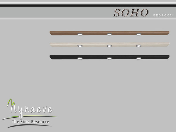 Sims 4 — Soho Dresser Light by NynaeveDesign — Soho Bedroom - Dresser Light Located in: Lighting - Miscellaneous Price: