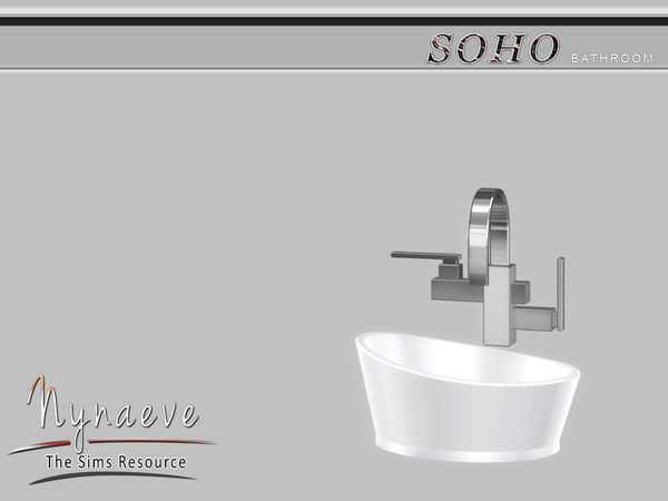 Sims 4 — Soho Sink by NynaeveDesign — Soho Bathroom - Sink Located in Plumbing - Sinks Price: 500 Tiles: 1x1 Color