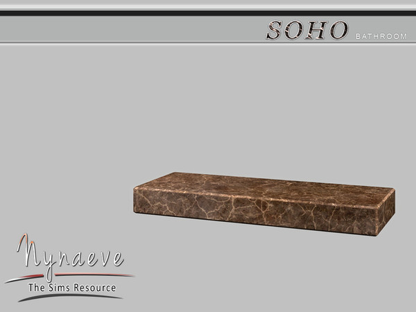 Sims 4 — Soho Vanity Shelf by NynaeveDesign — Soho Bathroom - Vanity Shelf Located in Surfaces - Miscellaneous Price: 240