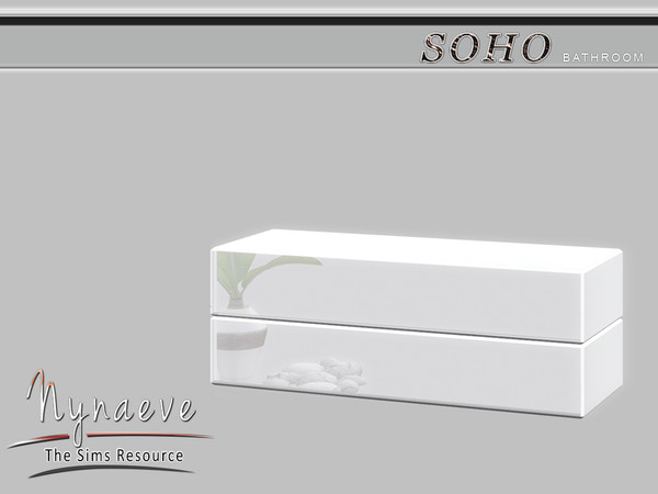 Sims 4 — Soho Sideboard by NynaeveDesign — Soho Bathroom - Sideboard Located in Surfaces - Miscellaneous Price: 240