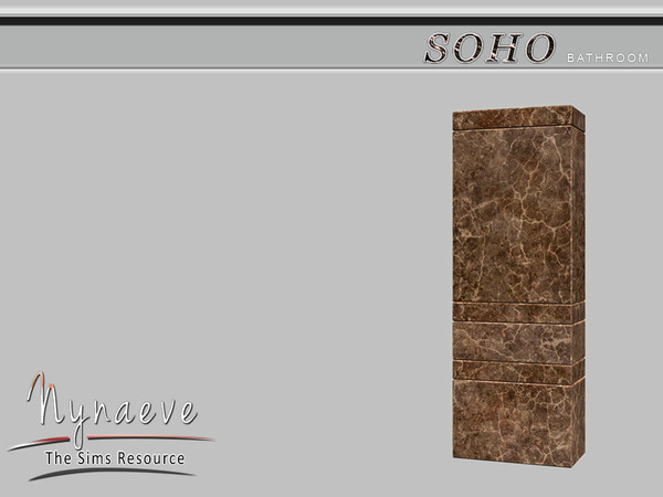 Sims 4 — Soho Room Divider by NynaeveDesign — Soho Bathroom - Room Divider Located in: Decor - Miscellaneous Price: 300