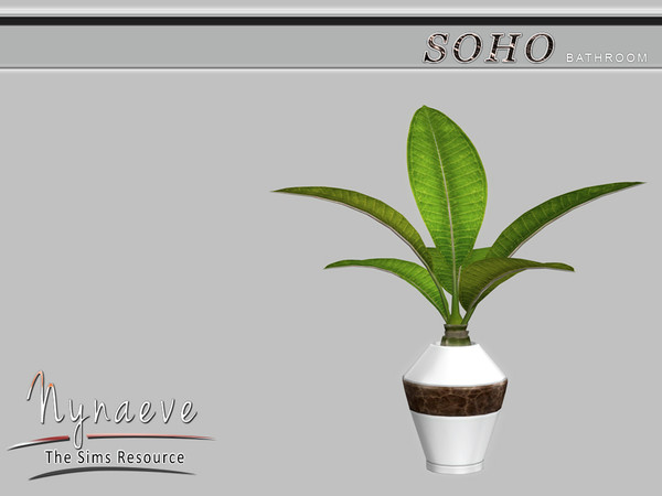 Sims 4 — Soho Potted Plant by NynaeveDesign — Soho Bathroom - Potted Plant Located in: Decor - Plants Price: 290 Tiles: