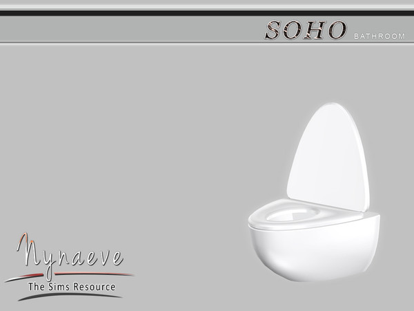 Sims 4 — Soho Toilet by NynaeveDesign — Soho Bathroom - Toilet Located in Plumbing - Toilets Price: 750 Tiles: 1x1 Color