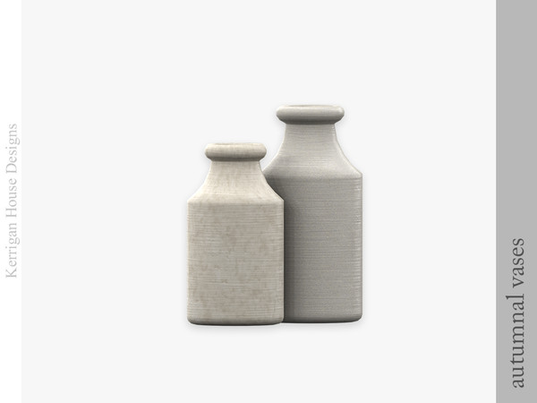 Sims 4 — Autumnal Vases by kerriganhouse — A set of cozy and warm autumn clutter.