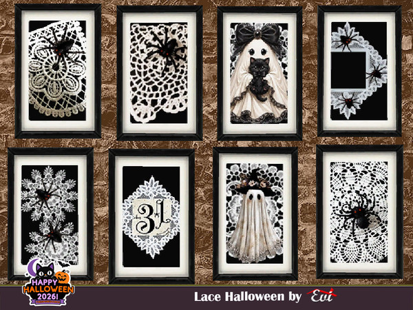 Sims 4 — Lace Halloween by evi — Another way of halloween deco