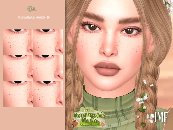 Sims 4 — IMF Mckenna Freckles Countryside Charm by IzzieMcFire — - Stand alone item with thumbnail