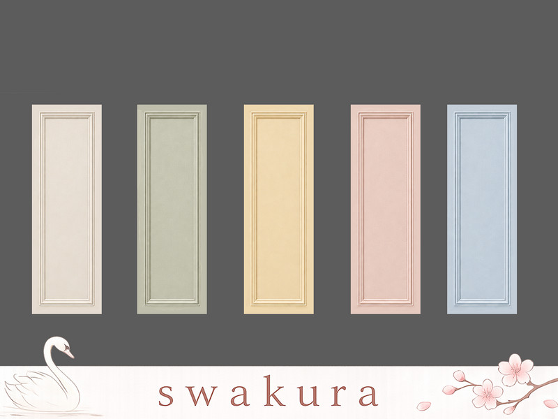 Sims 4 Build Mode CC MIMI Wall Paper by Swakura