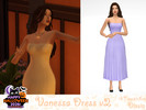 Sims 4 — Vanessa Dress v2 - Simblreen 2026 Gift by Dissia — Long dress with corset inspired by popular mermaid movie