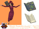 Sims 4 — Magic Book Accessory by Dissia — Magic open book on left or right side