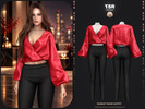 Sims 4 — SET-Scarlet Hour Outfit by busra-tr — - BD1701