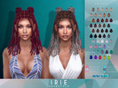 Sims 4 — Irie Hairstyle by Anto — shoulder length dreadlocks hairstyle with two buns