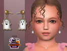 Sims 4 — Adorable Ghost Earrings Toddler by Suzue — New Mesh (Suzue)
