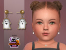 Sims 4 — Adorable Ghost Earrings Infant by Suzue — New Mesh (Suzue)