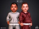 Sims 4 — KYAN set - infant by ali1 — Hoodie, Sweatshirt, Shorts and Sweatpants