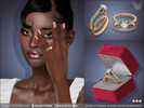 Sims 4 — Round Cut Diamond Cathedral Pave Setting Wedding and Engagement Rings by feyona — Round Cut Diamond Cathedral
