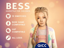 Sims 4 — Bess Hair by qicc — Long double dutch braids with a middle part and face-framing strands. - Maxis Match