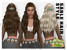 Sims 4 — Countryside Charm Sable Half Up Braid Hairstyle by Leah_Lillith — There is a separate hairpin accessory, that