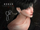 Sims 4 — Liquid Silhouette Earrings Set by Bobur2 — Liquid Silhouette Earrings Set for female