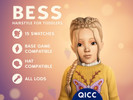 Sims 4 — Bess Hair by qicc — Long double dutch braids with a middle part and face-framing strands. - Maxis Match