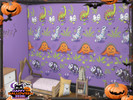 Sims 4 — Halloween - Not so Scary Wallpaper by lavilikesims — Are you sim kids into Halloween but you don't want to scare