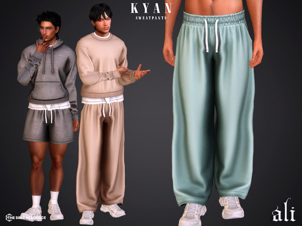 Sims 4 — KYAN sweatpants by ali1 — Hoodie, Sweatshirt, Shorts and Sweatpants