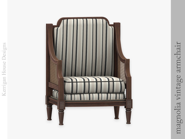 Sims 4 — Magnolia Vintage Armchair by kerriganhouse — A classic living room set to bring elegance to your home.