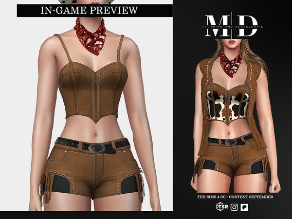 Sims 4 — Annie Fitted corset with vest by Mydarling20 — Outfit Information Age Groups: Teens, Young Adults, Adults,