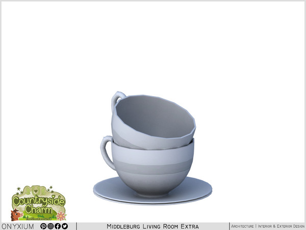 Sims 4 — Middleburg Cups by Onyxium — Onyxium@TSR Design Workshop Decoration Collection - Belong To The 2026 Year