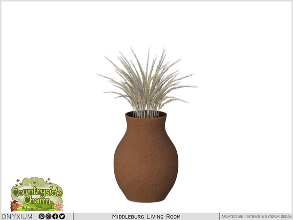 Sims 4 — Middleburg Big Plant by Onyxium — Onyxium@TSR Design Workshop Living Room Collection - Belong To The 2026 Year