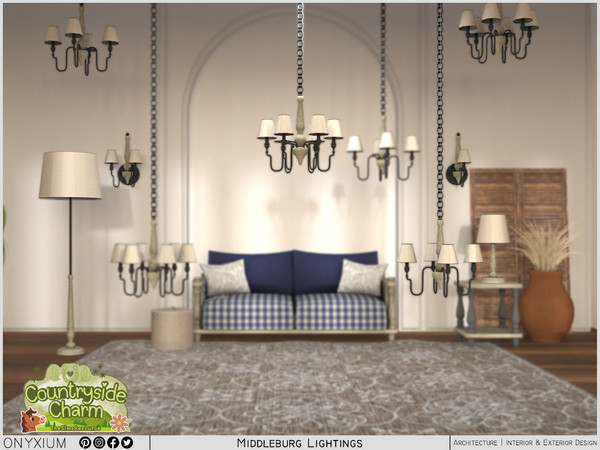 Sims 4 — Middleburg Lightings by Onyxium — Onyxium@TSR Design Workshop Lighting Collection - Belong To The 2026 Year