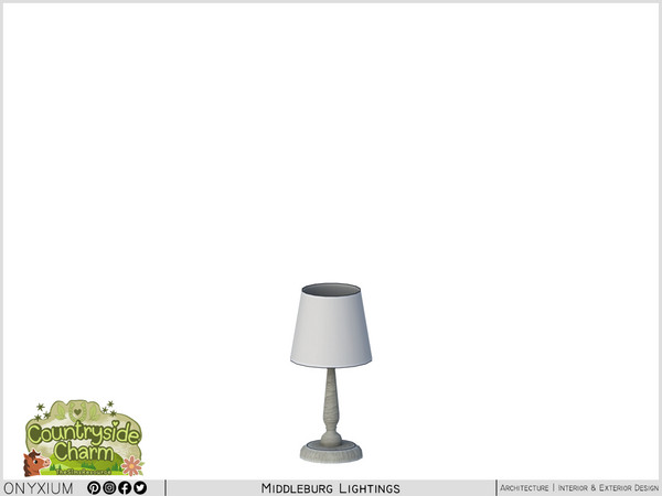 Sims 4 — Middleburg Table Lamp by Onyxium — Onyxium@TSR Design Workshop Lighting Collection - Belong To The 2026 Year