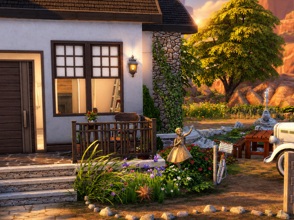 Sims 4 — Desert Bloom Cottage by kubraeker — Welcome to Desert Bloom Cottage. A charming rustic cottage designed for Sims