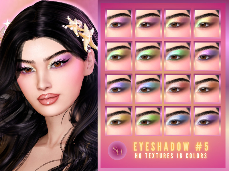 Sims 4 eyeshadow CC SH - Eyeshadow 5 by Sunset_Haven