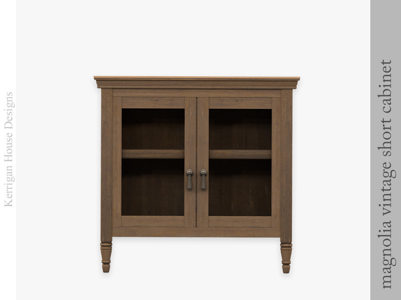 Sims 4 furniture CC Magnolia Vintage Short Cabinet by kerriganhouse