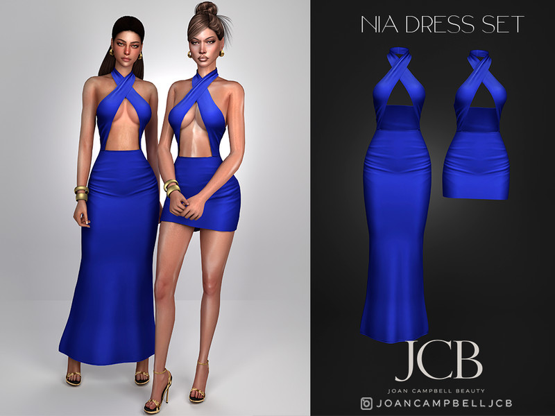 Sims 4 complete clothing set CC NIA DRESS SET by Joan_Campbell_Beauty_