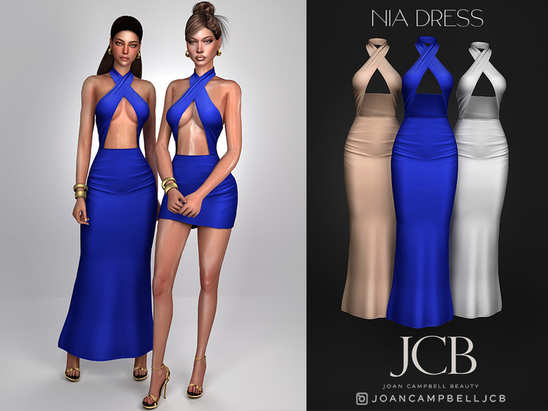 Sims 4 special occasion fashion CC NIA LONG DRESS by Joan_Campbell_Beauty_
