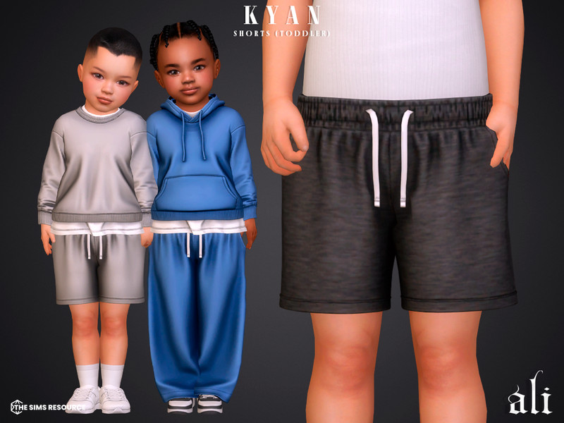 Sims 4 toddler boy clothing CC KYAN shorts - toddler by ali1