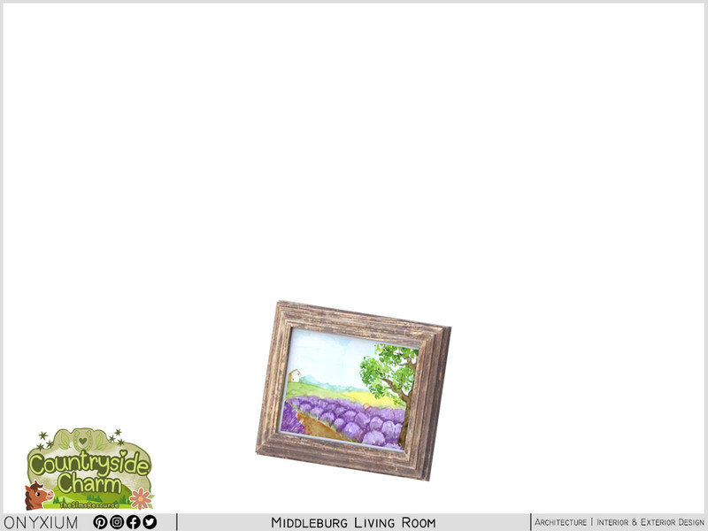 Sims 4 wall art CC Middleburg Painting Frame by Onyxium