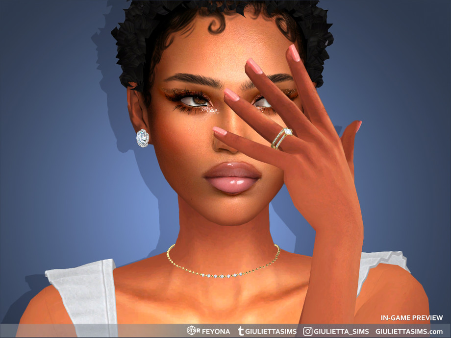 The Sims Resource | Lozenge Cut Diamond Cathedral Pave Setting Wedding ...