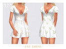 Sims 4 — Fay Dress by Black_Lily — YA, A, Teen