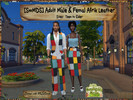 Sims 4 — SwMDS AF Afrik Leather Mix Dress with Belt Countryside Style by MsDSweets — Dress your female sims (teen -