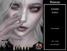 Sims 4 — Zombie Nails by Venerian - Halloween 2026 by Venerian — 6 swatches Teen to elder Feminine frame only HQ
