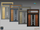 Sims 4 — ADV-Mabra NINETEEN s4DoorSet by MABRA2 — Double front door - Game mesh - 4 swatches