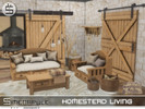 Sims 4 — Homestead Living by Simenapule — Homestead Living is a cozy countryside-inspired set featuring rustic wood